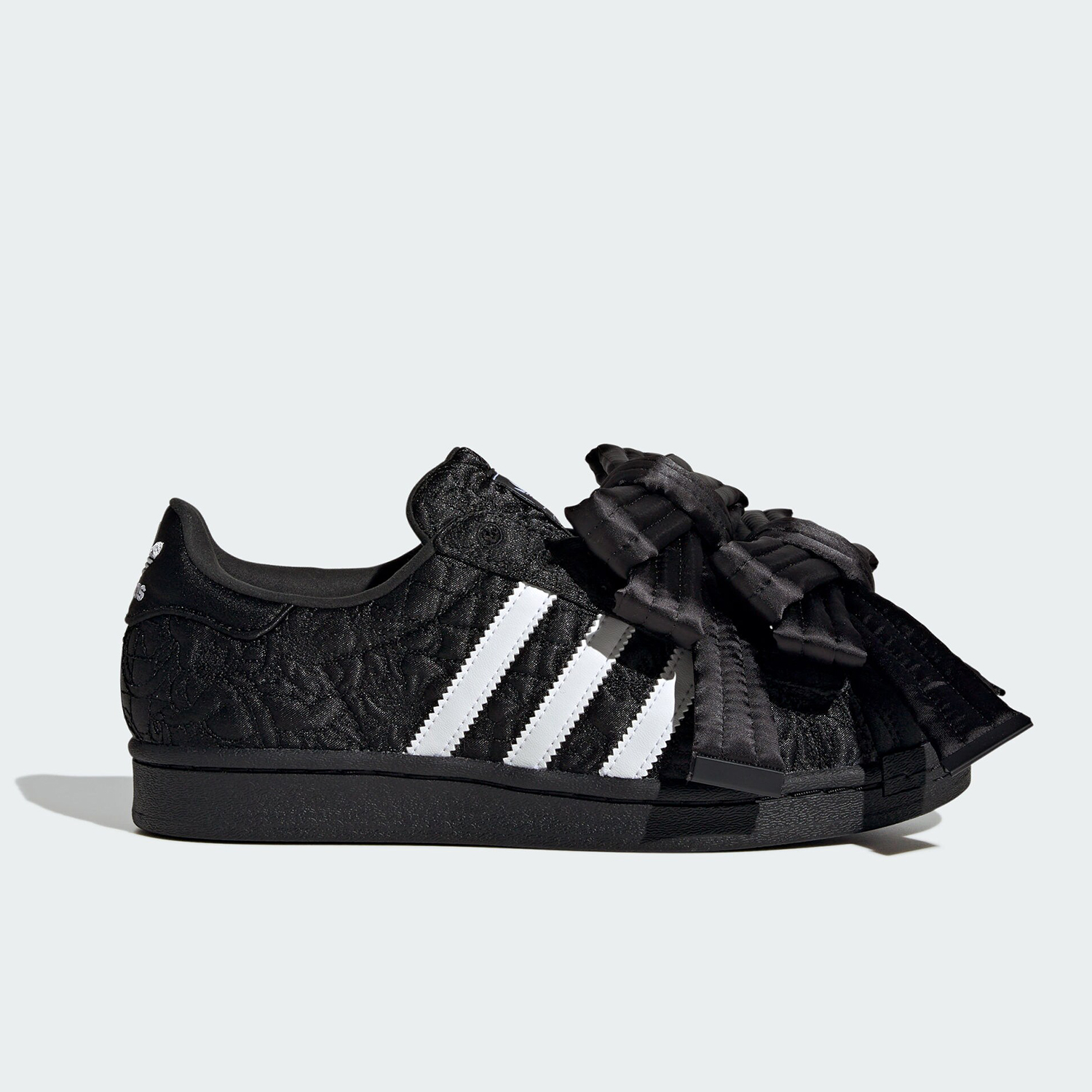 Adidas Shoes Superstar - حذاء رياضي كاجوال نسائي بفيونكة من
