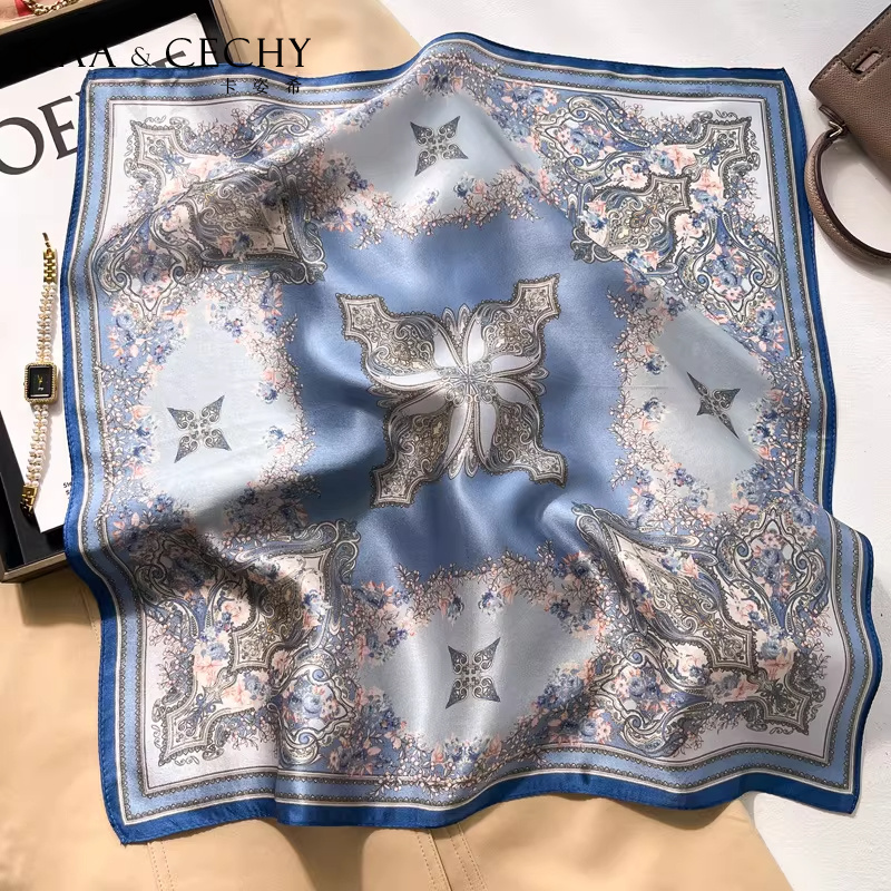 وشاح مربع من الحرير الطبيعي 10 - مراجعة Scarf Silk Square وسعره